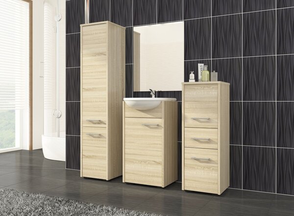 Ak furniture Kúpeľňová skrinka Fin I 30 cm dub sonoma