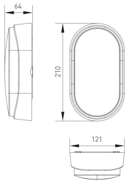 LED Vonkajšie stropné svietidlo LED/12W/230V 3000/4000/6500K IP65 biela