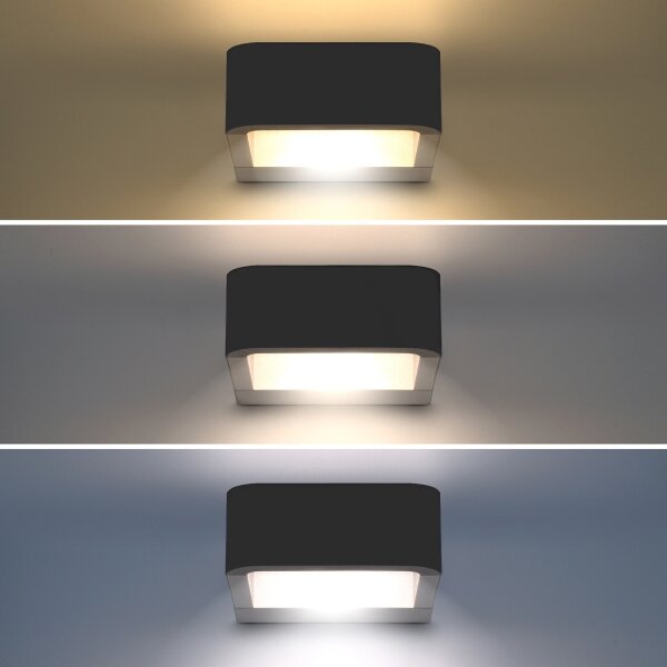 Brilagi - LED Vonkajšie svietidlo BARI LED/7W/230V 3000/4000/6000K antracit IP54