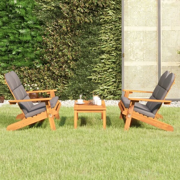 Maison Exclusive - 3-dielna záhradná sedacia súprava Adirondack akáciový masív