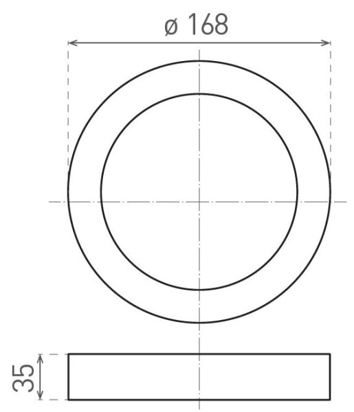 LED Stropné svietidlo FENIX LED/12W/230V 2900/3900/5800K pr. 16,8 cm biela