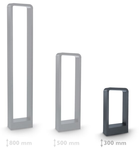Brilagi-LED Vonkajšia lampa BARI LED/7W/230V 3000/4000/6000K antracit IP54 30 cm