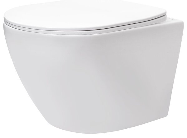 Závesná Wc Misa Rea Carlo Lux Rimless Z Funkcją Bidetu Biela s funkciou bidetu