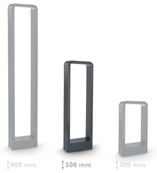 Brilagi-LED Vonkajšia lampa BARI LED/7W/230V 3000/4000/6000K antracit IP54 50 cm