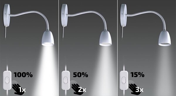 Brilagi - LED Stmievateľná flexibilní lampička LED/4W/230V biela