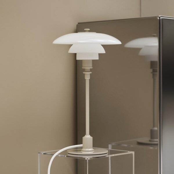 Stolové Lampa Louis Poulsen, PH 2/1, Béžová, Obývacia izba, Sklo, Dizajnový