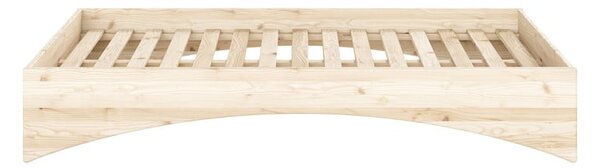 Dvojlôžková posteľ z borovicového dreva bez čela 140x200 cm v prírodnej farbe Orbit – Karup Design