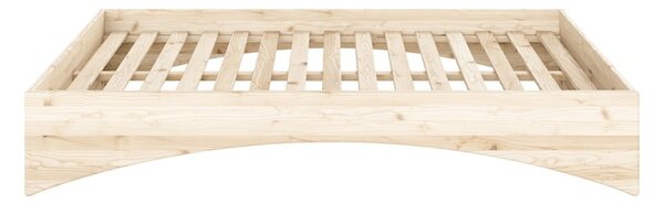 Dvojlôžková posteľ z borovicového dreva bez čela 180x200 cm v prírodnej farbe Orbit – Karup Design
