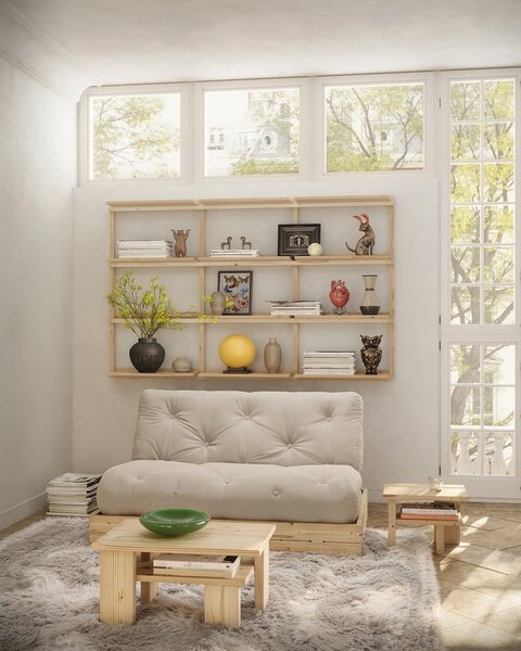 Konferenčný stolík z borovicového dreva v prírodnej farbe 45x68 cm Japan – Karup Design