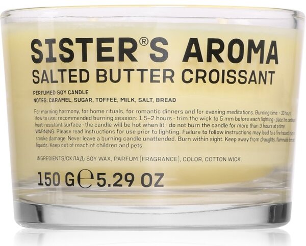 Sister's Aroma Salted Butter Croissant vonná sviečka 150 g