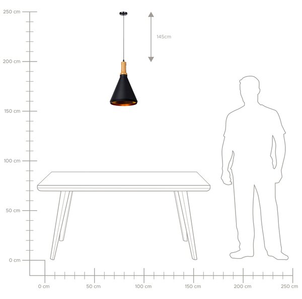 Závesná lampa čierna zlatá hliníkové tienidlo v tvare zvona moderný industriálny dizajn jedáleň kuchyňa