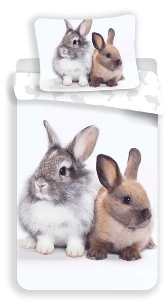 JERRY FABRICS Obliečky Bunny Friends Bavlna, 140/200, 70/90 cm