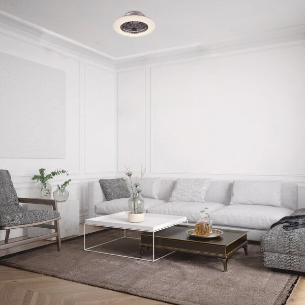 Rabalux - LED Stmievateľné stropné svietidlo s ventilátorom LED/30W/230V + DO