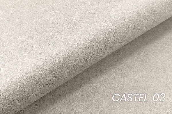 Boxspring posteľ Solani 160x200 s úložným priestorom - svetlobéžový zamat Castel 03
