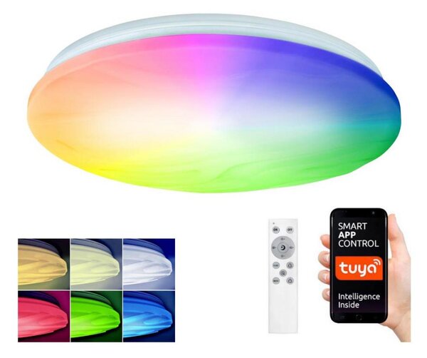 Solight WO792 - LED RGB Stmievateľné svietidlo WAVE LED/30W/230V Wi-Fi Tuya + DO