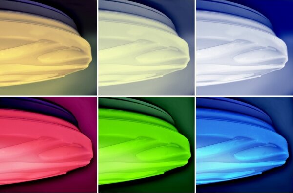 Solight WO792 - LED RGB Stmievateľné svietidlo WAVE LED/30W/230V Wi-Fi Tuya + DO