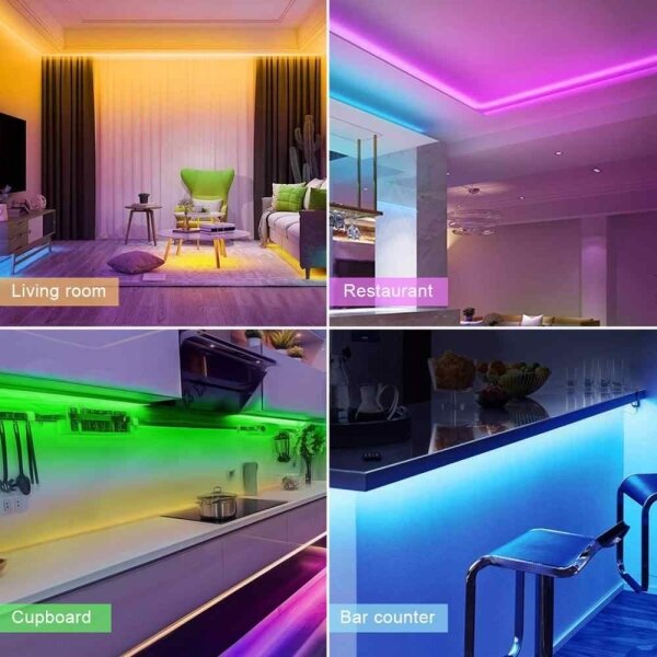 Solight WM57 - LED RGB Stmievateľný pásik LED/20W/230V 5m IP65 Tuya + DO