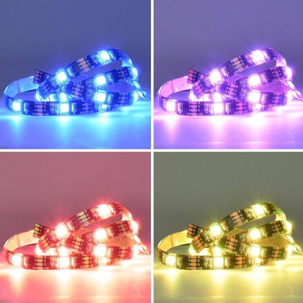 Solight WM58 - LED RGB Pásik pre TV LED/6W/5V Wi-Fi Tuya + diaľkové ovládanie 0,5m