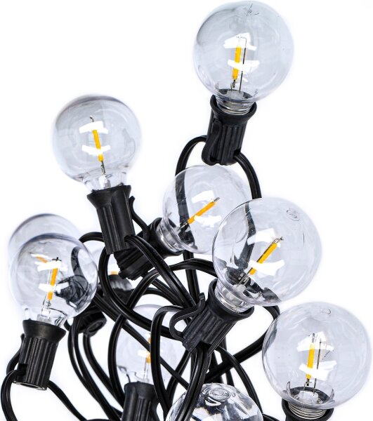 Solight WO794 - LED Vonkajší dekoračný reťaz GIRLANDA 25xE12 20m IP44 teplá biela
