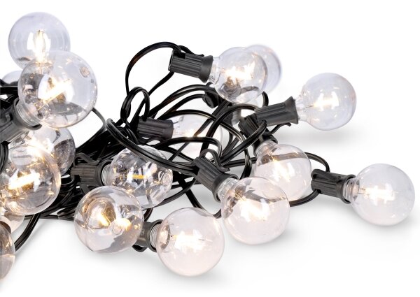 Solight WO794 - LED Vonkajší dekoračný reťaz GIRLANDA 25xE12 20m IP44 teplá biela