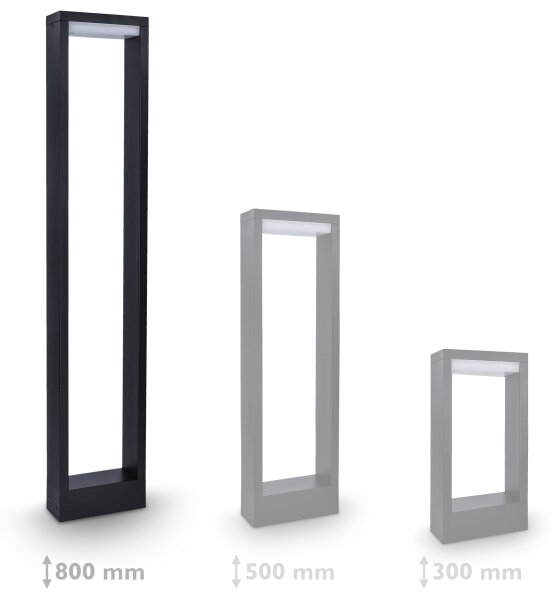 Brilagi - LED Vonkajšia lampa RAGUSA LED/7W/230V 3000/4000/6000K IP54 80 cm