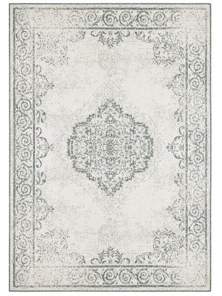 Hanse Home, Kusový koberec Twin Supreme 103869 Green / Cream – na von aj na doma, 120x170, zelená, chodba / predsieň