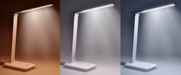 Solight WO64-W - LED Stmievateľná stolná lampa LED/10W/230V 3000/4500/6000K biela