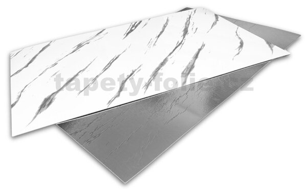 Samolepiace panely na stenu YP-137, cena za kus, rozmer 100 cm x 60 cm, mramor sivý, IMPOL TRADE