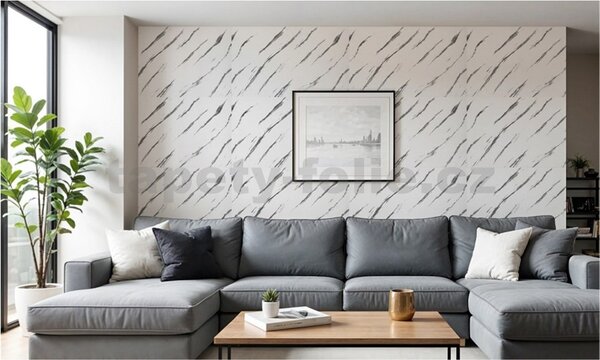 Samolepiace panely na stenu YP-137, cena za kus, rozmer 100 cm x 60 cm, mramor sivý, IMPOL TRADE