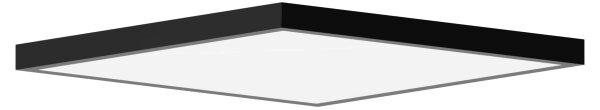 Brilagi - LED Kúpeľňové stropné svietidlo FRAME LED/40W/230V 60x60 cm IP44 čierna