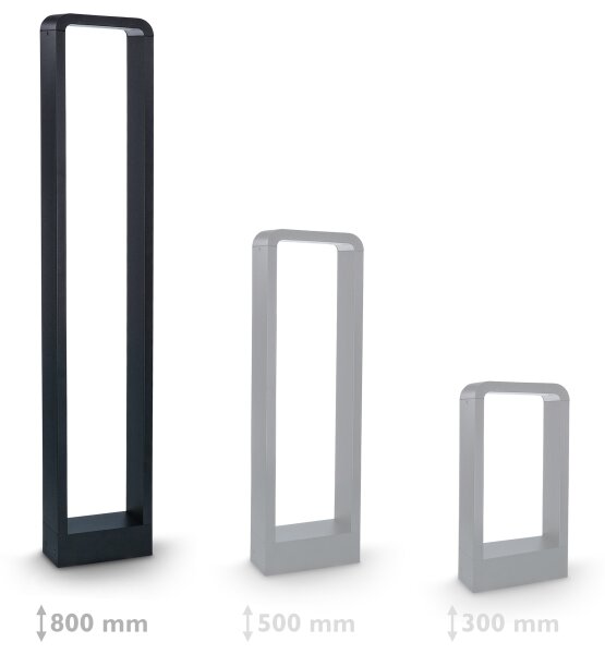 Brilagi - LED Vonkajšia lampa BARI LED/7W/230V 3000/4000/6000K IP54 80 cm