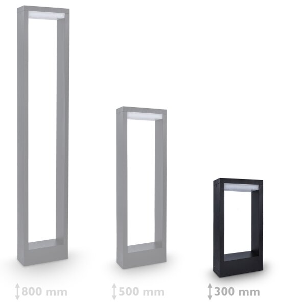 Brilagi - LED Vonkajšia lampa RAGUSA LED/7W/230V 3000/4000/6000K IP54 30 cm
