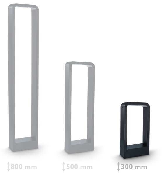 Brilagi - LED Vonkajšia lampa BARI LED/7W/230V 3000/4000/6000K IP54 30 cm