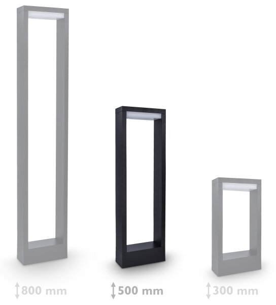 Brilagi - LED Vonkajšia lampa RAGUSA LED/7W/230V 3000/4000/6000K IP54 50 cm