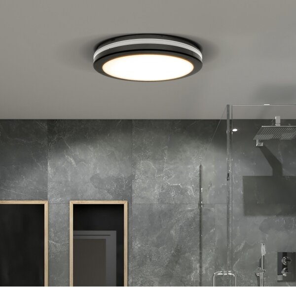 Solight WO820- LED Stm. svietidlo LED/18W/22W/26W/230V 3000/4000/6500K IP65 čierna