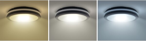Solight WO820- LED Stm. svietidlo LED/18W/22W/26W/230V 3000/4000/6500K IP65 čierna