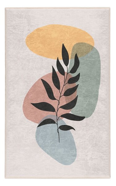 Krémový prateľný koberec 80x150 cm Illustrated Autumn – Mila Home