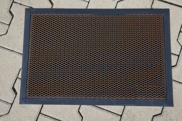 Hamat, Rohožka Blitz 3D 314 Gold – na von aj na doma, 40x60, žltá, chodba / predsieň