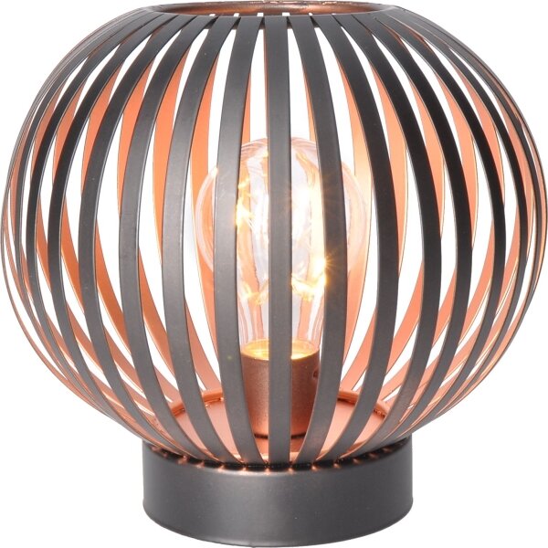Solight WO3102 - LED Dekoračná stolná lampa LED/3xAA čierna/meď