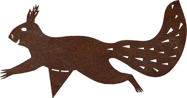 CORGARDEN Záhradná dekorácia veverička 30 x 18 cm, corten CORGARDEN 1048