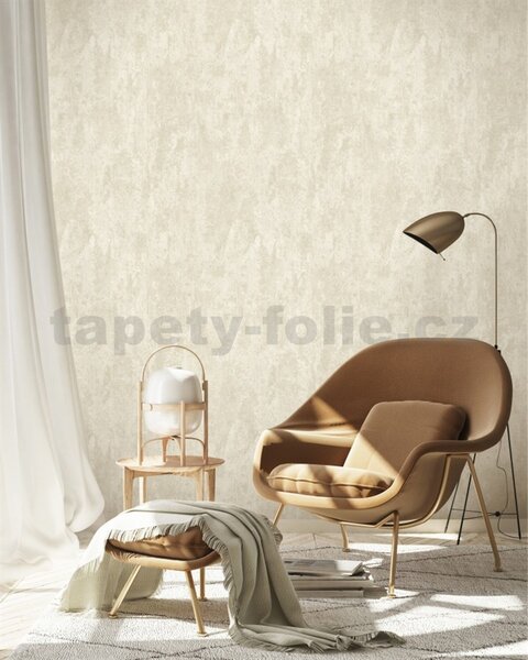 Vliesové tapety na stenu Casual Chic 10273-02, rozmer 10,05 m x 0,53 m, moderná vertikálna stierka béžová s metalickými odleskami, Erismann