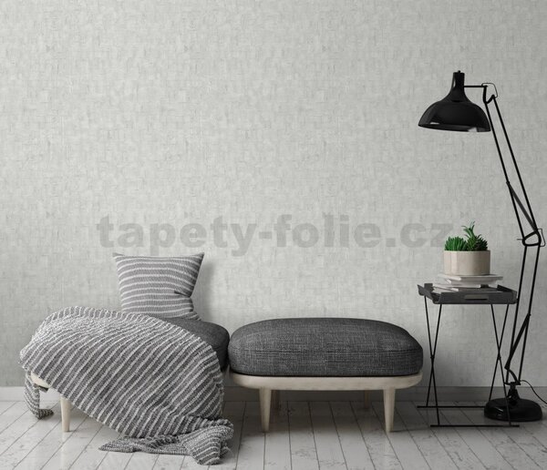 Vliesové tapety na stenu Casual Chic 10260-31, rozmer 10,05 m x 0,53 m, moderná stierka strieborná na sivom podklade, Erismann