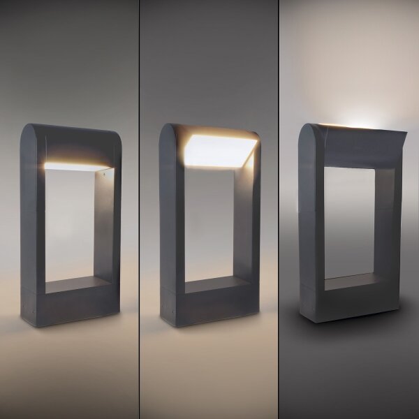 Brilagi - LED Vonkajšia lampa CROTONE LED/7W/230V antracit IP54 30 cm