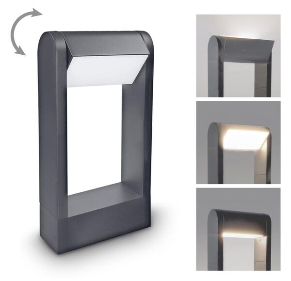 Brilagi - LED Vonkajšia lampa CROTONE LED/7W/230V antracit IP54 30 cm
