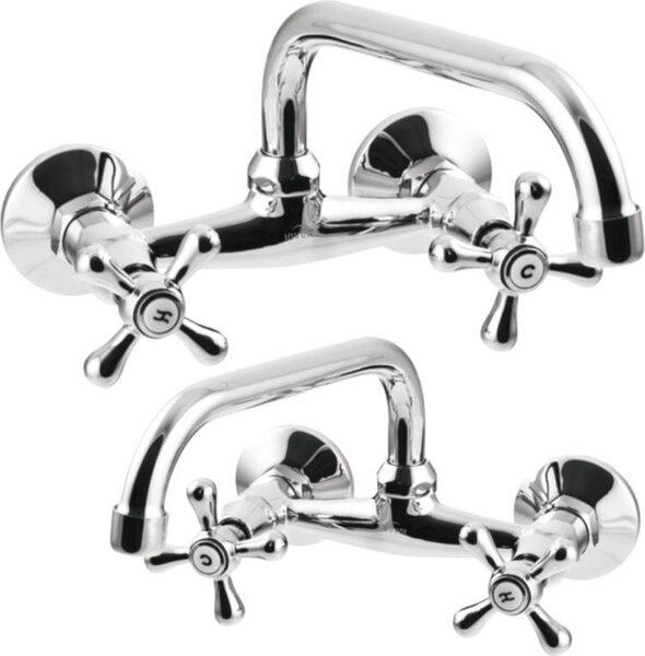 Umývadlová/drezová batéria ROMA, 25cm otočný výtok typu U (BC-25-00S-L)