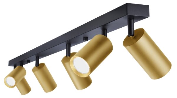 Brilagi - Bodové svietidlo SELE GOLDEN 6xGU10/30W/230V čierna/zlatá