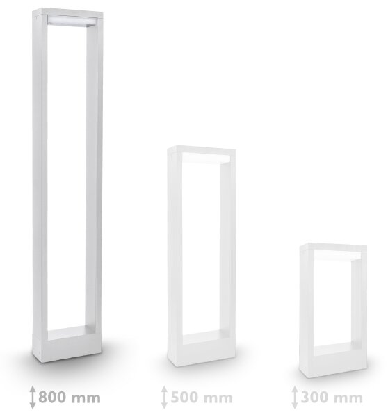Brilagi - LED Vonkajšia lampa RAGUSA LED/7W/230V 3000/4000/6000K biela IP54 80 cm