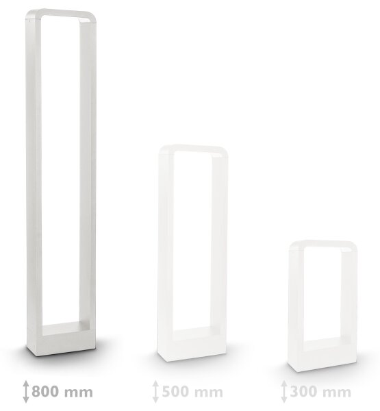 Brilagi - LED Vonkajšia lampa BARI LED/7W/230V 3000/4000/6000K biela IP54 80 cm