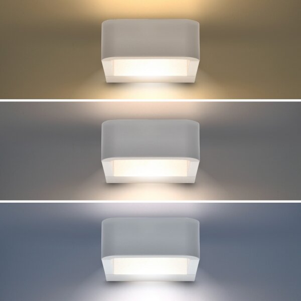 Brilagi - LED Vonkajšie nástenné svietidlo BARI LED/7W/230V biela IP54
