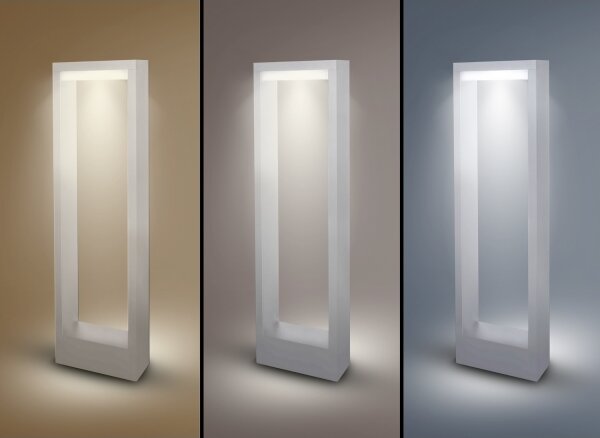 Brilagi - LED Vonkajšia lampa RAGUSA LED/7W/230V 3000/4000/6000K biela IP54 50 cm